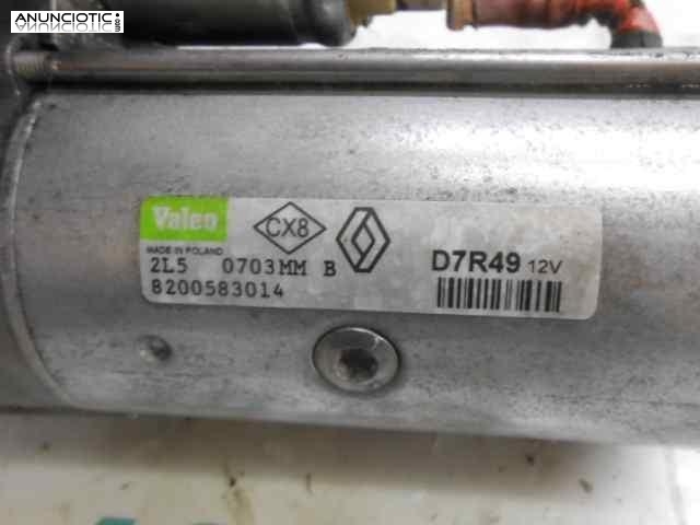 Motor arranque 3174782 d7r49 renault