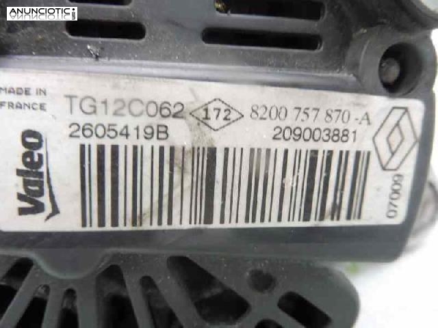 Alternador tipo 8200757870 de renault -