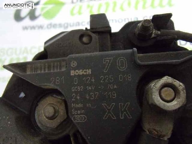 Alternador tipo 0124225018 de opel -