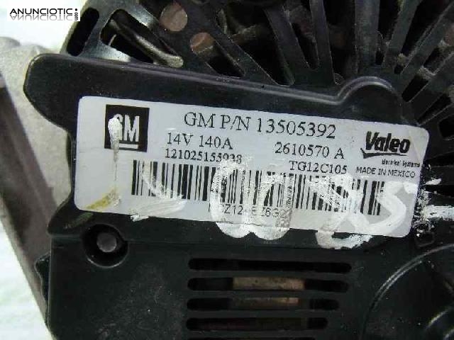 Alternador tipo 135053392 de opel -