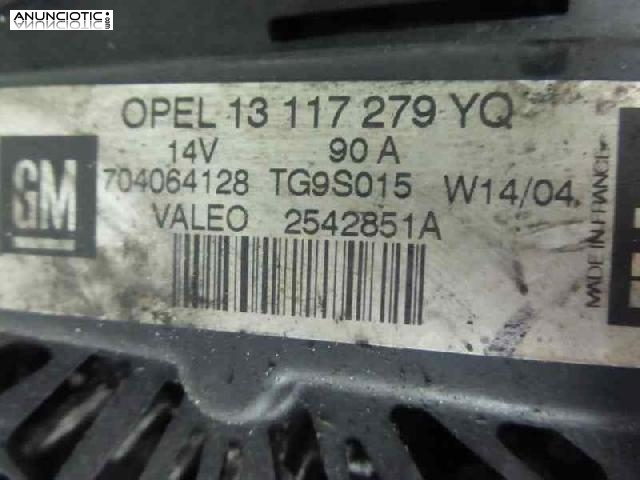 Alternador tipo 13117279 de opel - corsa