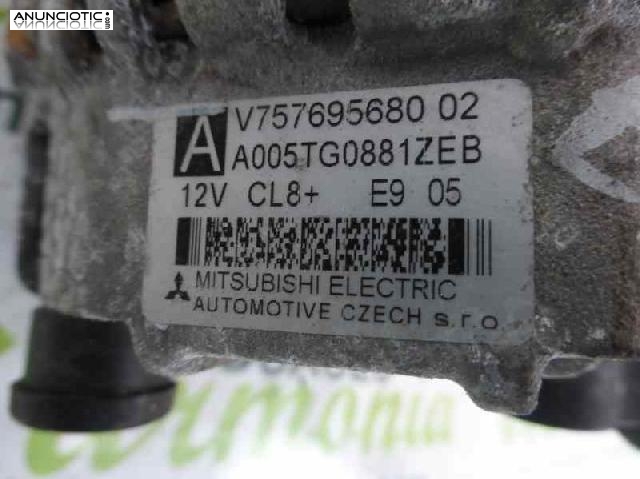 Alternador tipo v75769568002 de peugeot