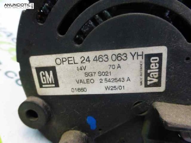 Alternador tipo 24463063 de opel -