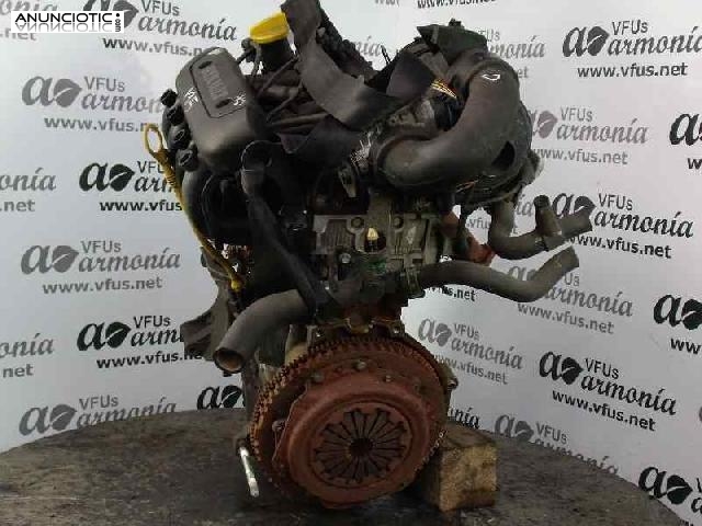 Motor completo tipo d7fg726 de renault -