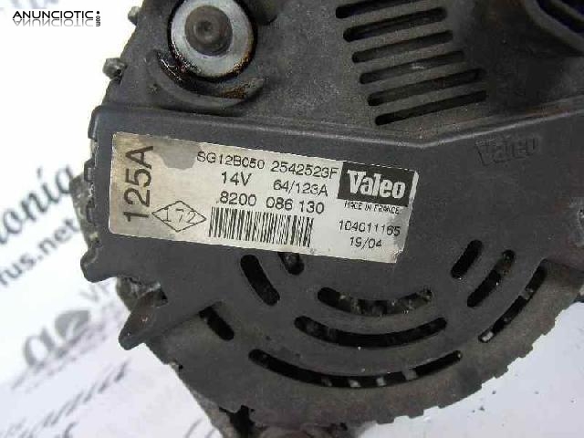 Alternador tipo 8200086130 de renault -