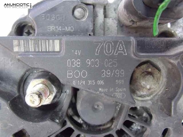 Alternador tipo 038903025 de volkswagen