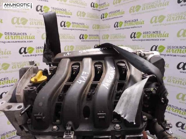 Motor completo tipo k4mt760 de renault -