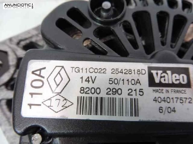 Alternador tipo 8200290215 de renault -