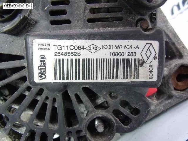 Alternador tipo 8200667608a de dacia -