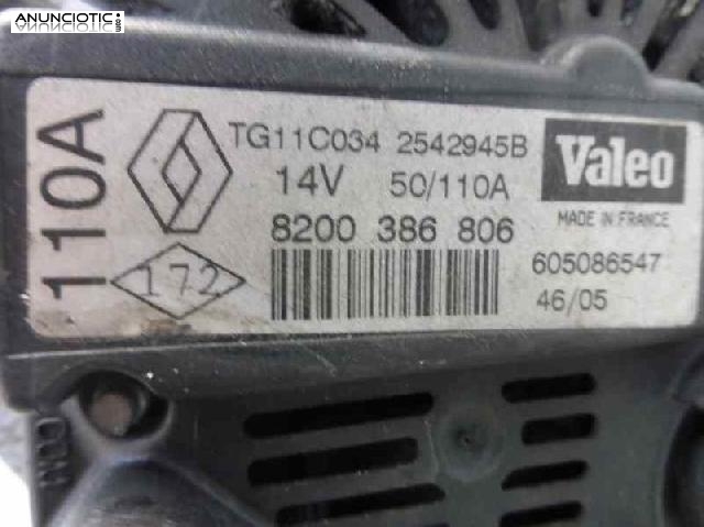 Alternador tipo 8200386806 de renault - 