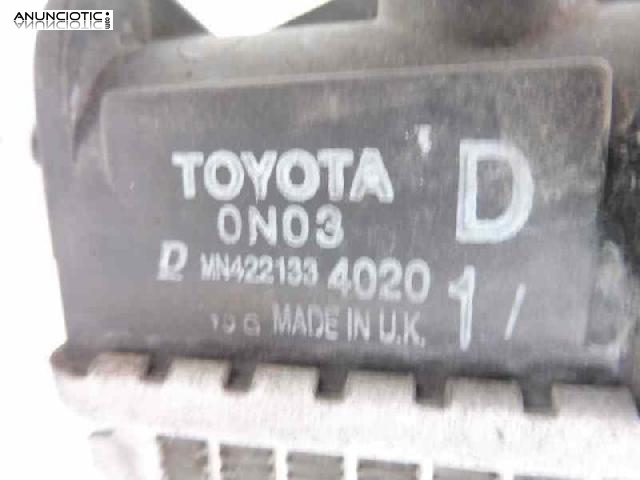 Radiador agua tipo 4221334020 de toyota 