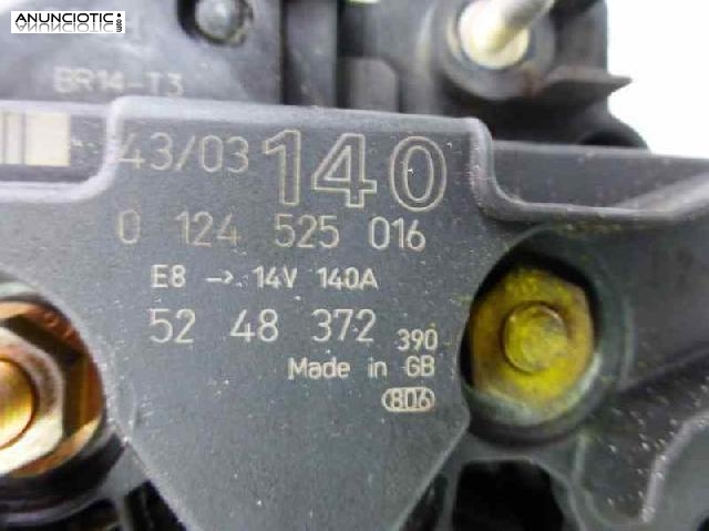 Alternador tipo 0124525016 de saab - 9-5 