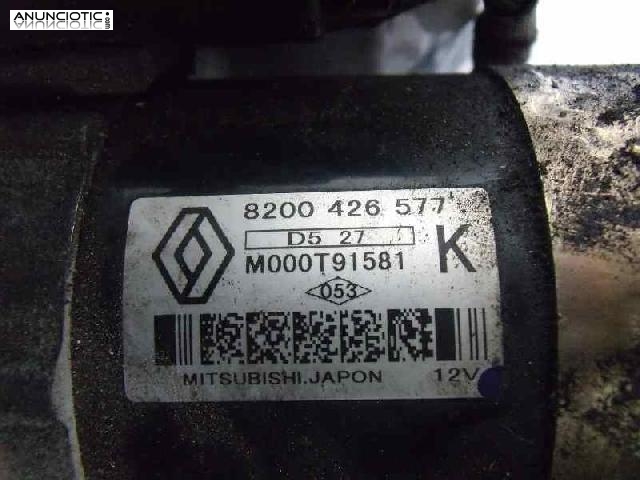 Motor arranque tipo 8200426577 de dacia