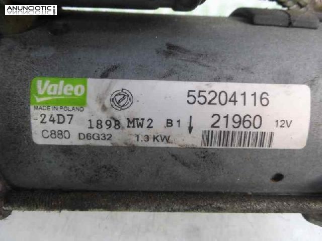 Motor arranque tipo 55204116 de fiat - 