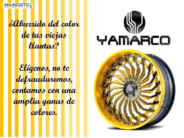 Cambia la cara de tus llantas en yamarco