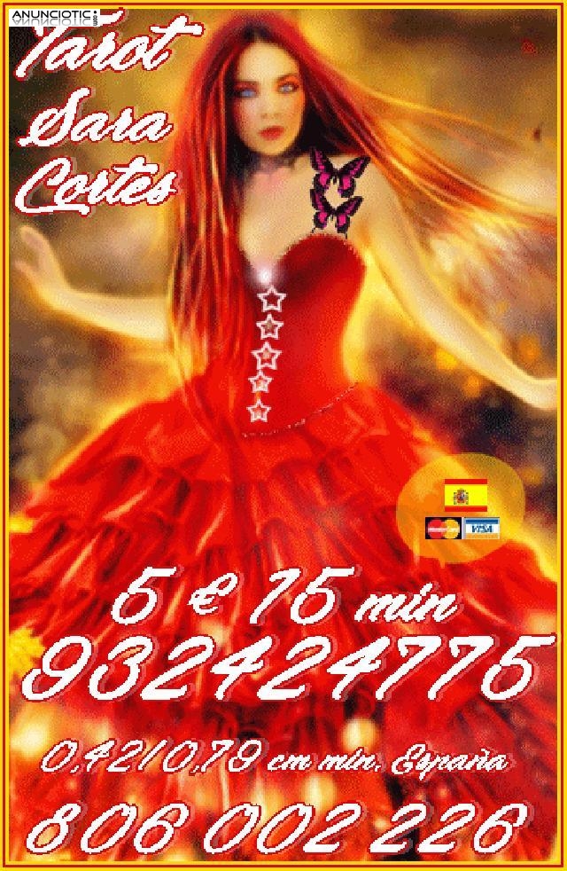 tarot telefonico barato Sara Cortes 806 002 226 sólo 0,42/0,79 cm min. Espa