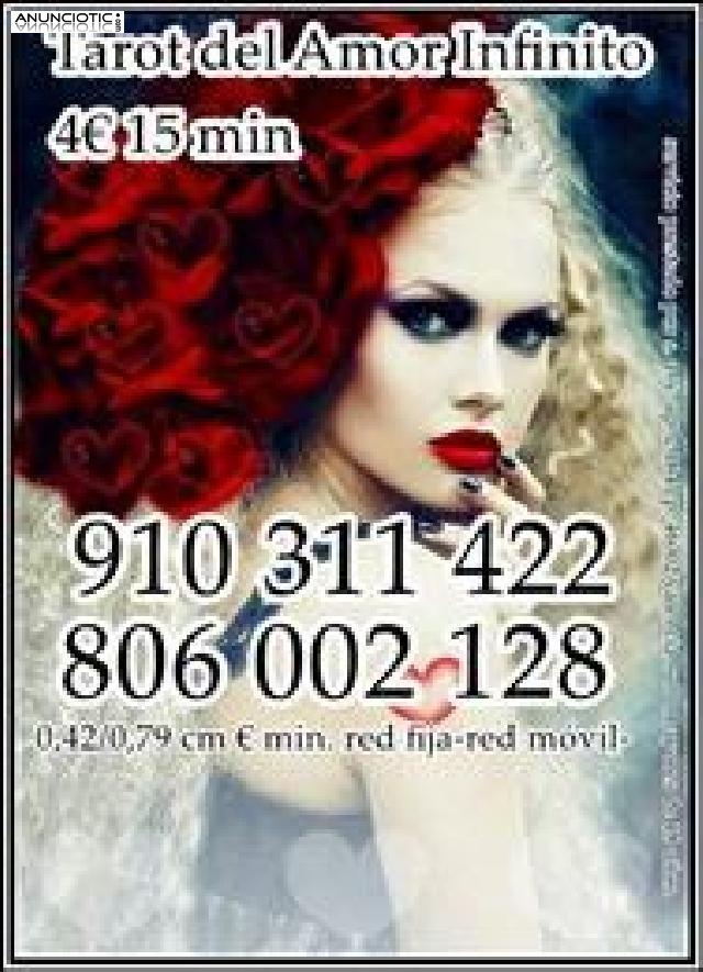 4 15 min OFERTAS EN TAROT DEL AMOR INFINITO 910311422/806002128