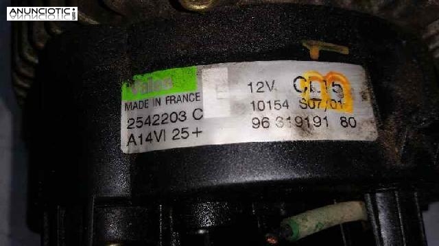 Alternador 3634693 2542203c peugeot 406