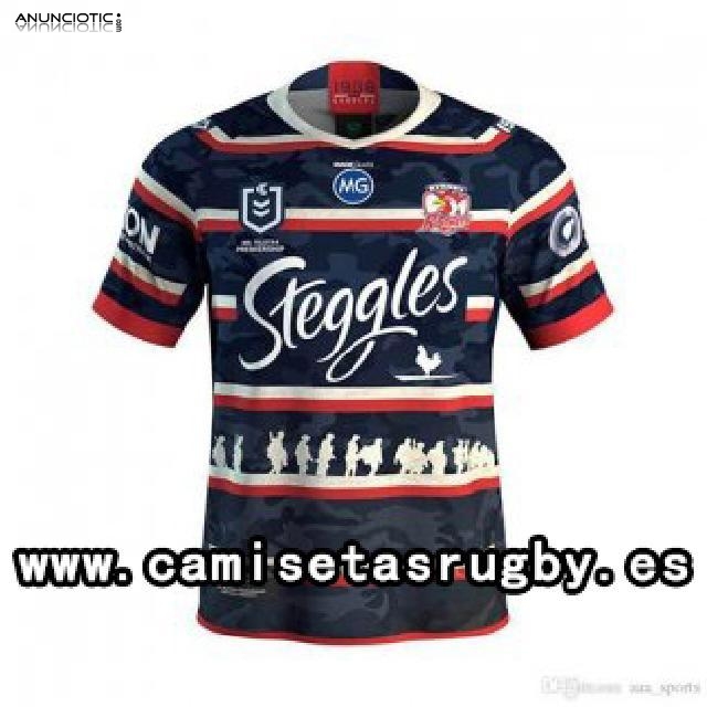 Camiseta Sydney Roosters Rugby 2019-2020 Conmemorative