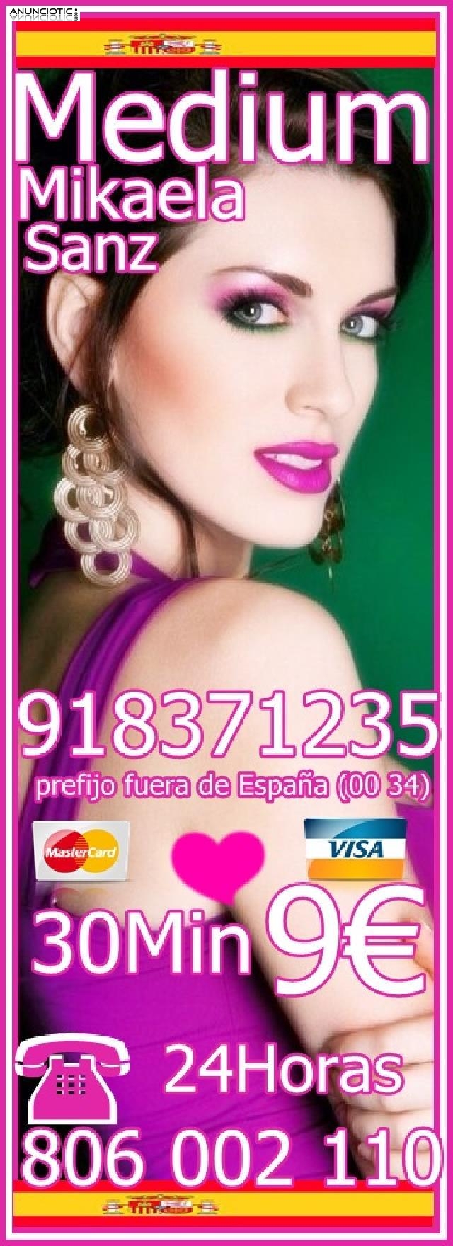 Tarot Mikaela Sanz 918 371 235 desde 4 15 mts. 7  20 mtos. Y 9  30 mtos.