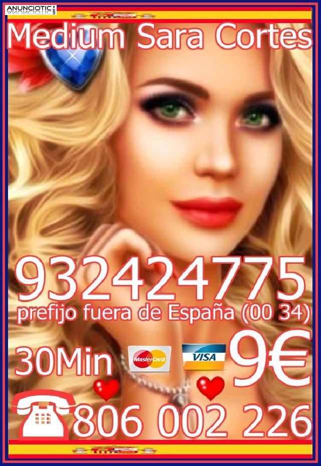 Tarot  Sara Cortes 932 424 775  desde 4 15 min, 7 20mts 9 30mts. 60M 20 