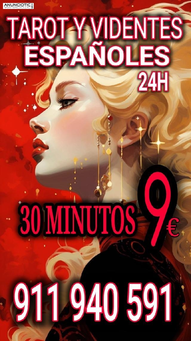 Tarot y videntes españolas 24 horas 30 minutos 9 euros 