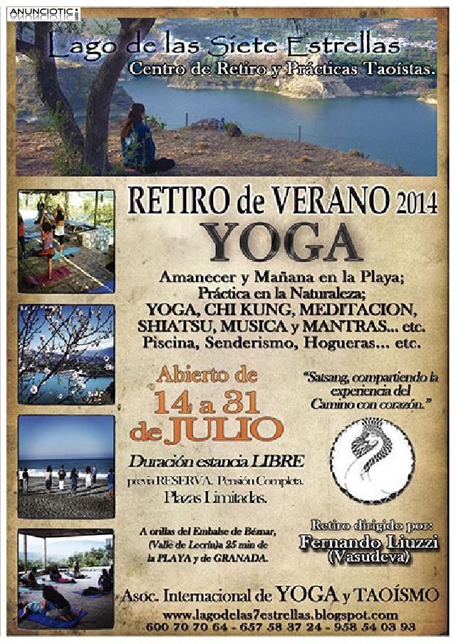 14-31 Julio 2014 Retiro de Yoga y Meditación abierto en Valle de Lecrín, GR