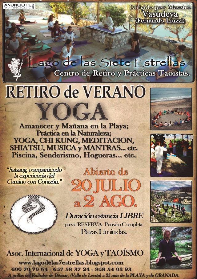 20 julio a 2 ago 2015 Retiro de Yoga abierto en la naturaleza, y la playa 