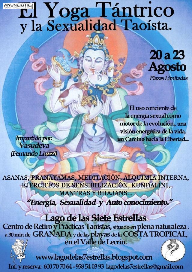 20 a 23 Ago 2015 Curso de Verano: El Yoga Tántrico y la Sexualidad Taoísta.