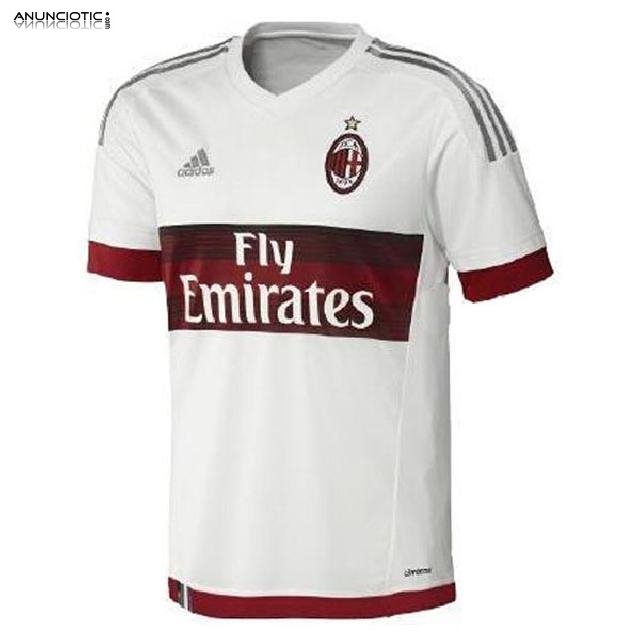 Camisetas del AC Milan baratas Segunda 2015-2016 