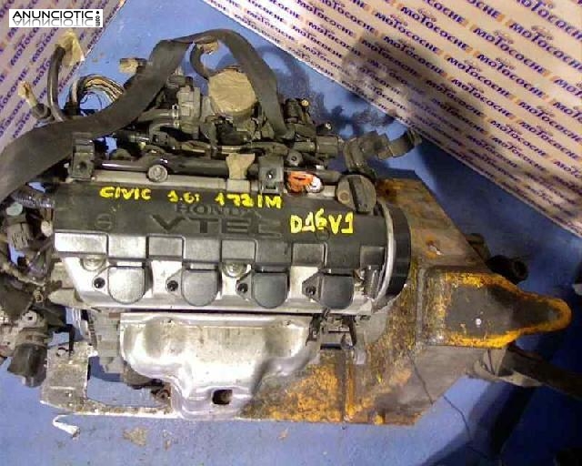 Motor completo tipo d16v1 de honda -