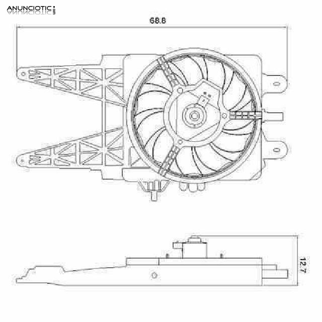 440416 - electroventilador de fiatpunto 