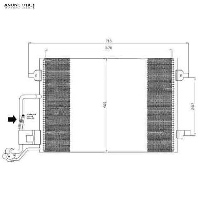 528899 condensador volkswagen passat