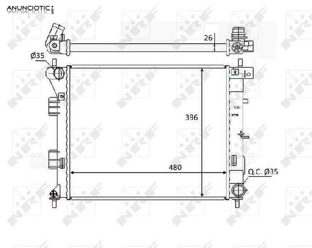 687126 radiador hyundai i30 classic