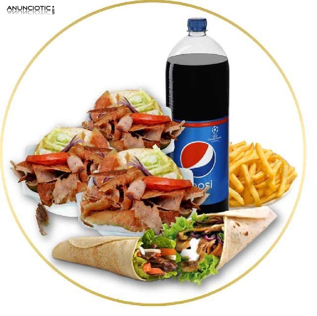 Restaurant Kebab Pack ideal para compartir en familia