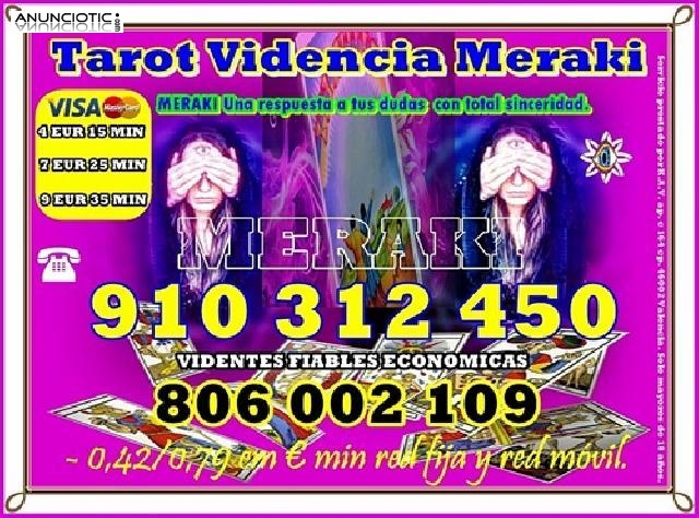 oferta Tarot Visa 4 15min. 910312450 Las 24 horas