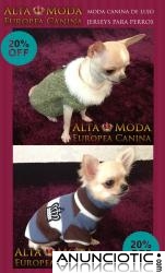 Rebajas en Moda Canina, 20 y 30 por ciento de descuento