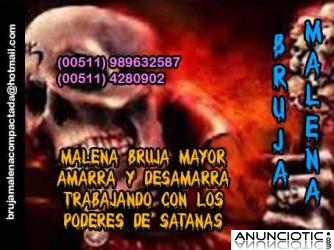 Amarres inmediatos por la única bruja pactada con Satanás Bruja Malena.