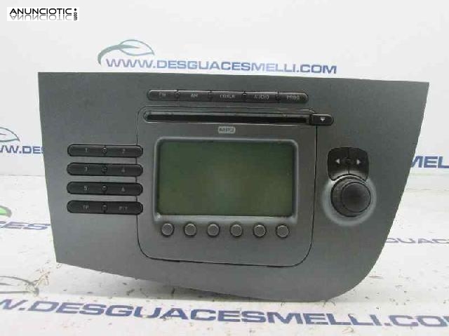Sistema audio radio cd para seat leon de 2006