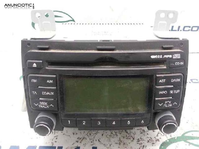 Sistema audio radio cd mp3 para hyundai i30