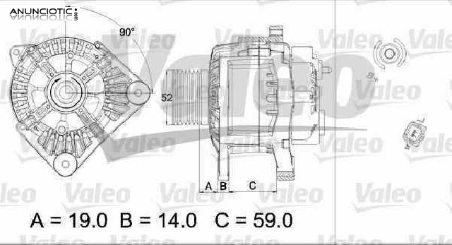 Alternador 1927005 de renault