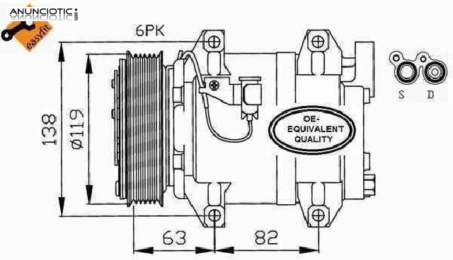 Compresor 1991814 de volvo r-30665339