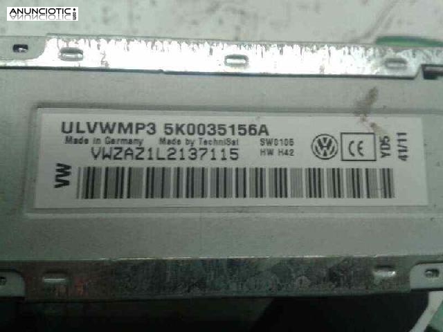 Radio cd volkswagen caddy ka/kb (2c)