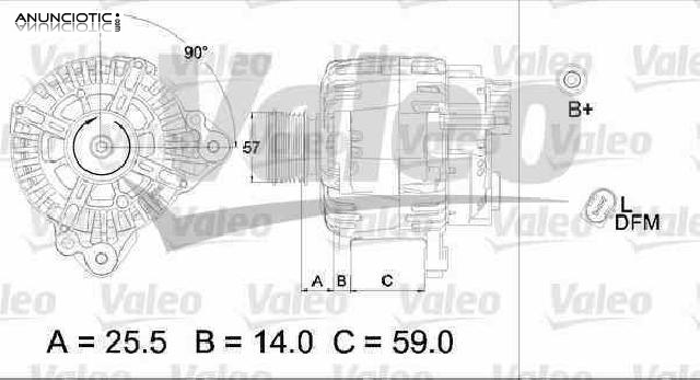 Alternador 1932448 de seat r-06f903023c