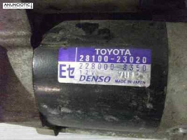 102599 motor toyota yaris 1.0 linea luna