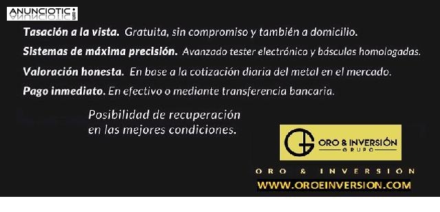 Compro ORO y PLATA. Grupo Oro e inversiones