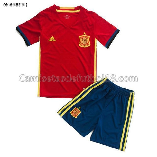 camiseta espana nino 2016-2017 1ª equipación