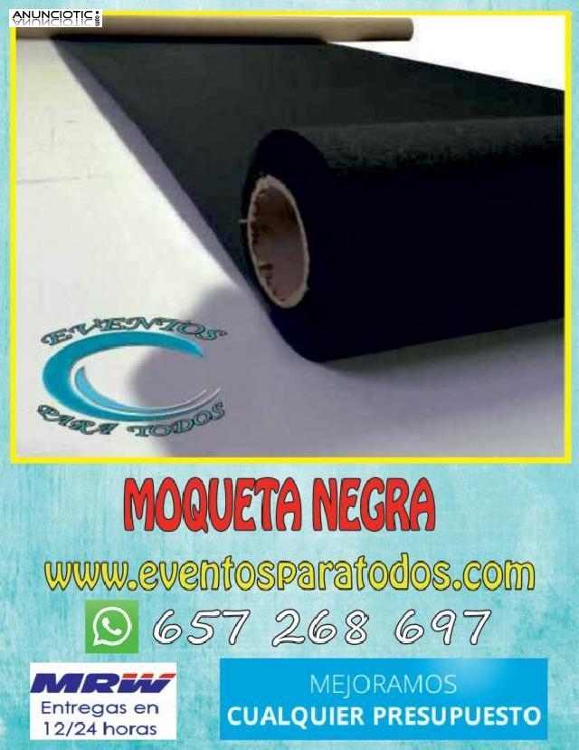 Venta de moqueta negra económica