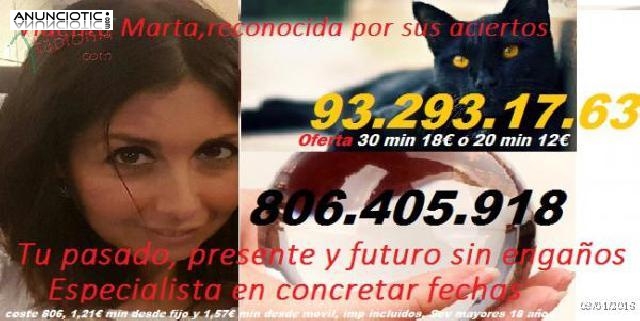 Gran aciertos. Vidente Marta, sin engaños, única en predicciones 806 405 91