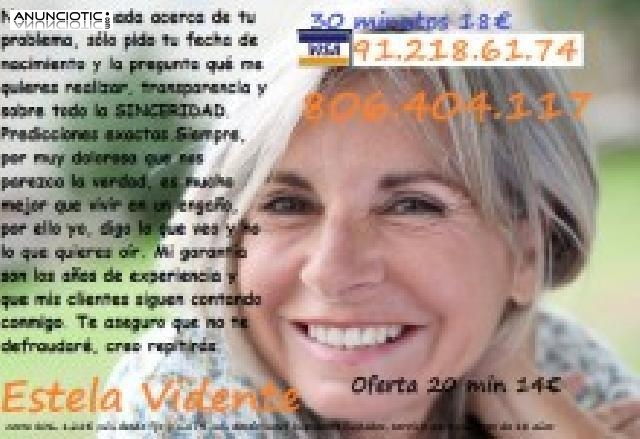 Vidente sensitiva Estela. Gran experiencia sentimental 806 404 117